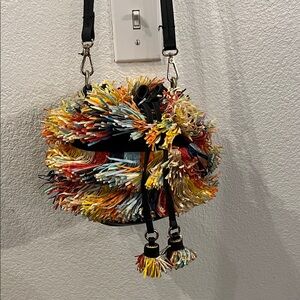 Zara Multicolor Fringe Women's Bag
